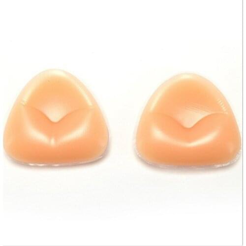 1 Pair Silicone Triangle Bikini Swimsuit Bra Inserts Breast Enhancer Removeable Invisable Push Up Lift Bra Pads Ladies Lingerie