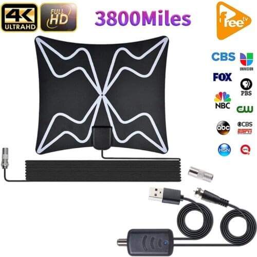 22cm Super Signal DVBT TV Antenna Freeview High Definition Digital Antenna Active Indoor Aerial DVBT TV Antenna Free
