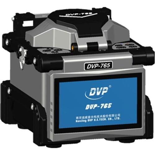 English menu DVP-765 Optical Fiber Fusion Splicer FTTH Core to Core Alignment Fiber Optic Splicing Machine