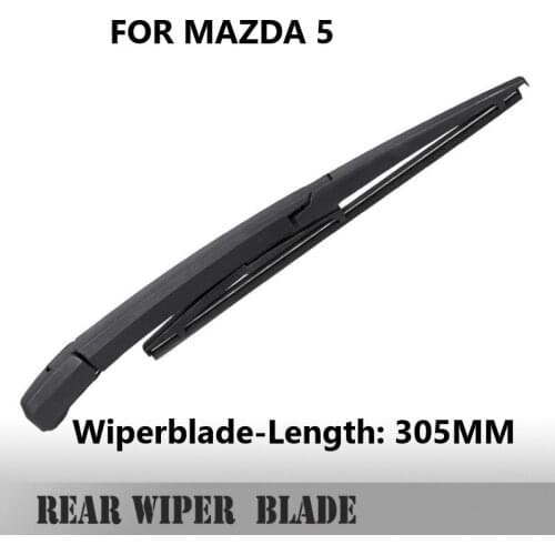 Car wipers rear wiper blades For Mazda 5 / Mazda 6 Soft Rubber WindShield Wiper Blade , Size 12" (305mm)