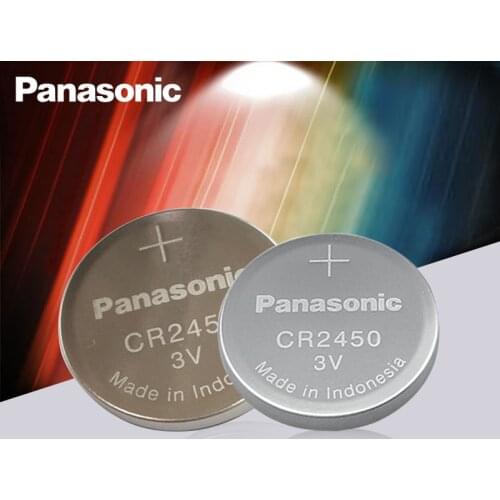 2PC New Original Panasonic CR2450 CR 2450 3V Lithium Button Cell Battery Coin Batteries For Watches,clocks,hearing aids