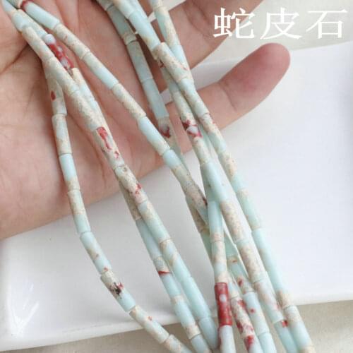 One strand turquoise pillar 13*4 mm for DIY jewelry making loose beads FPPJ wholesale beads nature gemstone