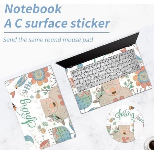 DIY General Animal Cover Notebook Skin Two Sides Vinyl Laptop Sticker Cute Simple Laptop Custom Sticker 11/ 12/ 13/ 14/ 15/ 17