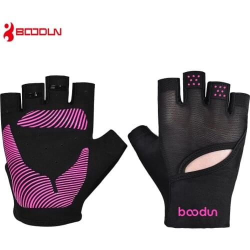 BOODUN Women Breathable Gym GlovesShockproof Fitness Gloves Bodybuilding Dumbbell Musculation Weight Lifting Yoga Sport Gloves