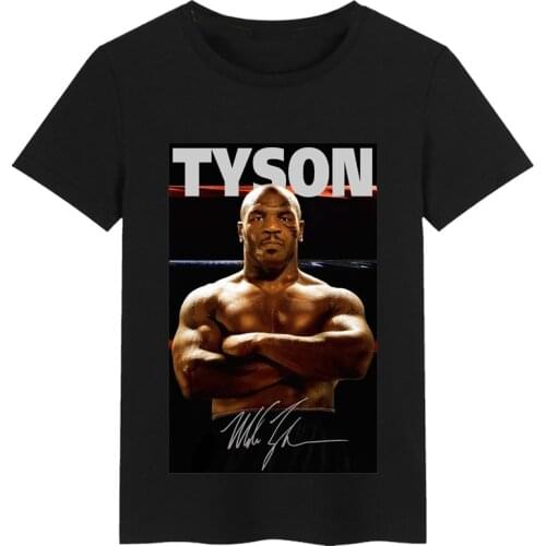 Boxing Champion Mike Tyson Commemorates T-Shirt. Boxers and Mens and Womens Peripheral Boxers Gift Cotton Unisex T Shirt New