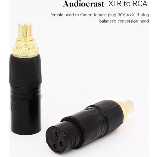 Hifi RCA Female To Female XLR Connector Jack Female Audio Adapter Terminal Amplifier Microphone Mixer Balance Conversion Plug