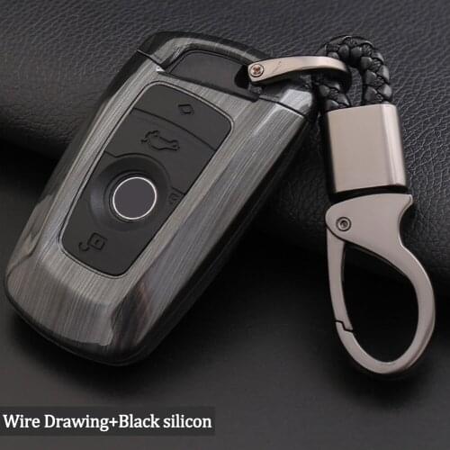 Carbon Silicone Car Styling Key Case For BMW 1 3 5 7 Series F10 F20 F30 335 328 535 650 320i Keyless Cover Protector