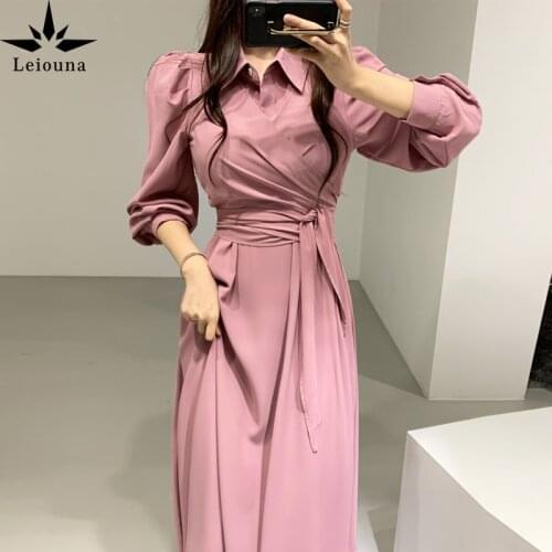 Leiouna Fashionable Shirt Dresses