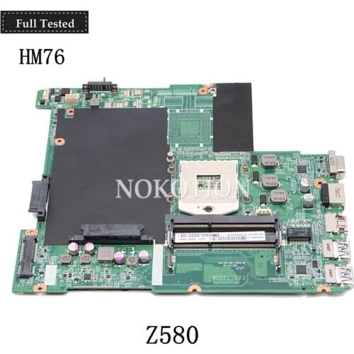 NOKOTION DA0LZ3MB6G0 Main board for lenovo ideapad Z580 laptop motheboard HM76 DDR3 11S90000921 Full tested
