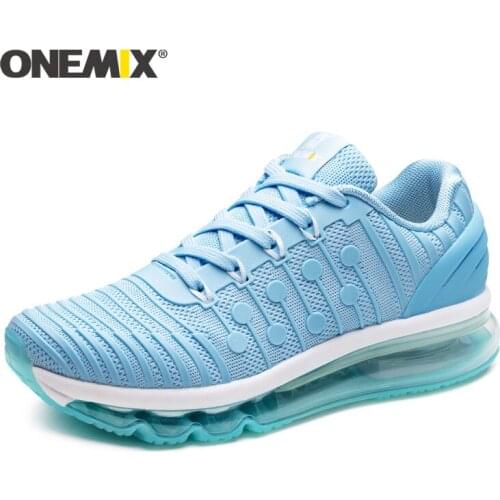 ONEMIX women running shoes 2019 new Air cushion running shoes men Breathable Runner tennis shoes women Sneakers men size 35-47