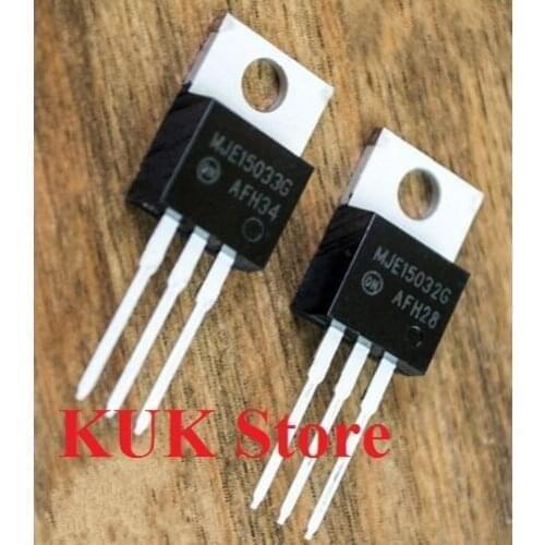 Real Original 100% NEW MJE15032G MJE15032 / MJE15033G MJE15033 TO-220 10Pair = MJE15032G 10PCS + MJE15033G 10PCS