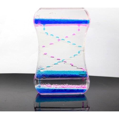 Liquid Oil Hourglass Bubble Motion Timer Clock Acrylic Visual Hourglass Kids Toy Office Desk Ornament Home Decoration Best Gift