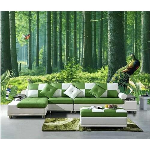 Custom photo wallpaper 3d wall murals wallpaper Forest park nature landscape mural TV background wall papers home decor