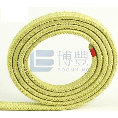Size 12 x 5mm Glass tempering furnace high temperature rope 200m per roll,insulated roller conveyor belt