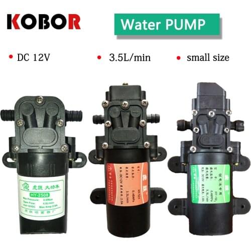 Dc 12v 70psi 3.5l/min Agricultural Electric Water Pump Durable Black Micro High Pressure Diaphragm Water Sprayer Car Wash 12 V