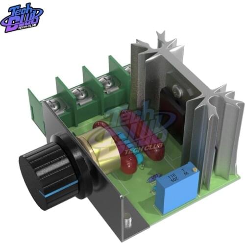 AC 220V 2000W SCR Voltage Regulator Dimming Dimmers Motor Speed Controller Thermostat Electronic Voltage Regulator Module