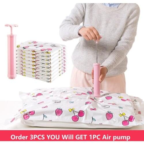 Draw Out Vacuum Compression Bag Clothing Quilt Storage Bag Bedding Bag Quilt Clothes Finishing Holder