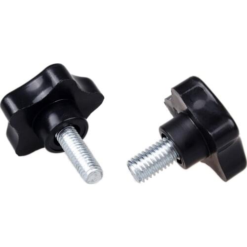 1pcs M10 plum handles white zinc pentagonal screws bolt home decoration bolts hand screw bolts 70mm-100mm length