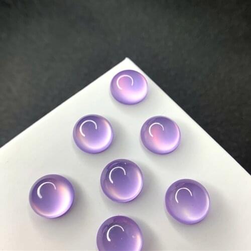 100Pcs 8mm Round Shape Nail Rhinestones Cat Eyes Style Brads Resin Gems Flatback Designer Nail Art Charms Manicure Accessories