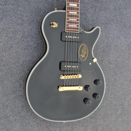 2021 years popular new arrival electric guitar black color guitar rose wood fingerboard p90 pickups