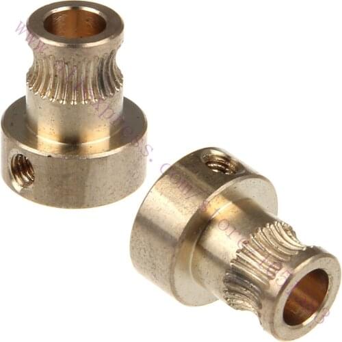 5pcs 1Pcs Reprap Mendel Extruder Drive Gear For 1.75mm 3mm Filaments Bore 5mm 3d Printer Feeding Hobbed Wheel Squeeze Feed Wheel