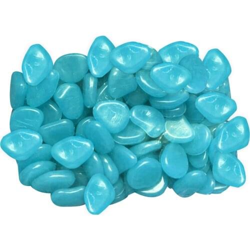 50/100 pcs Mini Glowing Rocks Luminous Stones Glow in Dark Outdoor Glow Decorative Stones Yard Decoration
