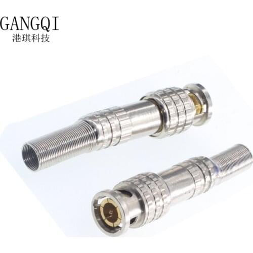 BNC JR-B25 Male Solderless BNC Connector for Security Cctv Came Coax CAT5 Video Balun Adapter Plug