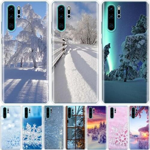 Landscape Winter Light Snow Luxury Phone Case For Huawei Honor 9 8A 8S 8X 7X 7A 20 10 Lite Pro 9X Y9 Y8 Y7 Y6 Y5 V20 V30 10i20i