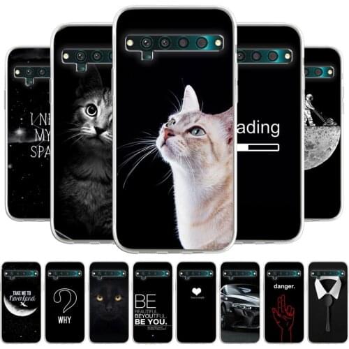 Painted Case For TCL 10 Pro Silicone Animal Floral Protective Fundas For TCL 10L 10Pro Cover Back Phone Bumper Bag