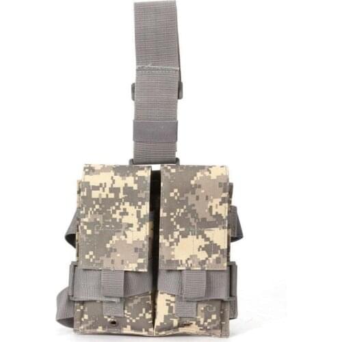 Double Mag Bag Double Strap Drop Leg Holster Adjustable Tactical Pouch Hunting