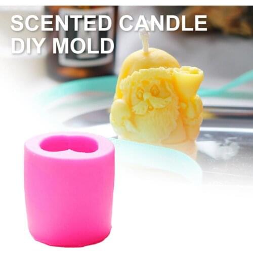 Santa Claus Shape Candle Mold 3D Silicone Soft Handmade Scented Mold for Handicraft Creative candle silicone mold