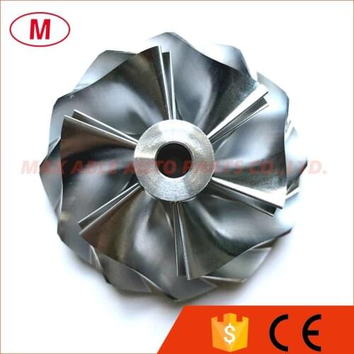 GT35 46.00/63.02mm 6+6 blades Turbo Billet compressor wheel/Aluminum 2618/Milling wheel for Turbocharger Cartridge/CHRA/Core