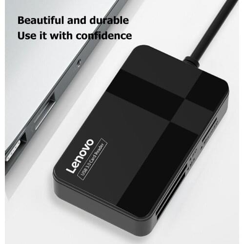 Lenovo D302 USB 3.0 Card Reader 4 in 1 Multifunction TF CF MS Secure Digital Memory Card Reader for PC