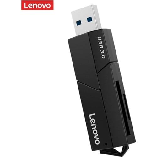 Lenovo D204 5Gbps 2TB USB 3.0 Memory Card Reader Universal Portable 2 in 1 SD TF Memory Cards Adapter for Computer PC Windows