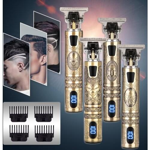 Hair Clipper For Men Rechargeable Buddha Dragon Professional T Shaver Beard Trimmer Hair Cutting Machine Outliner Hair Trimmer