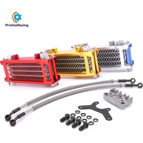 Motorcycle Oil Cooling Cooler Radiator Oil Cooler Set For 50cc 70cc 90cc 110cc 125cc 140cc Horizontal Engine Chinese Made