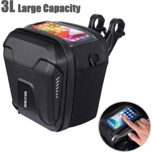 WILD MAN Bicycle Bag Handlebar WILD MAN Rainproof MTB Bicycle Handlebar Bag Electric Travel Scooter Camera Pouch Multi-function