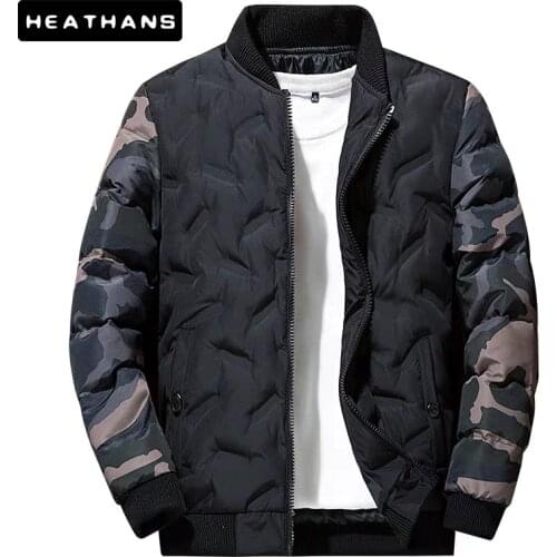 Mens Winter Parkas Jackets Camouflage Coats Outerwear Clothing Bomber Jacket Male Windbreaker Thicken Warm Men Military Parkas