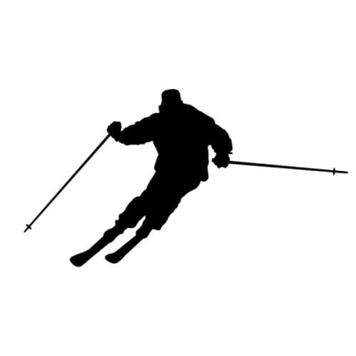 Ski Skier Skiing Sport Lover Car Sticker Decals Athlete Winter Games Car Window Decor Vinyl Motorcycle CL368