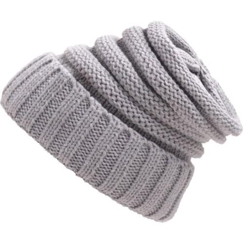 New Knitted Hat Women Man Fashion Solid Color Wool Cap Street Outdoor Sports Keep Warm Hats Windproof Ear Protectors Caps TG0143