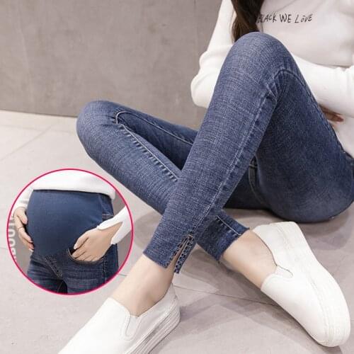 Skinny Jeans Pregnancy Pants Maternity Jeans For Pregnant Women Clothes Elastic Waist Trousers Denim Jeans Pregnant Leggings