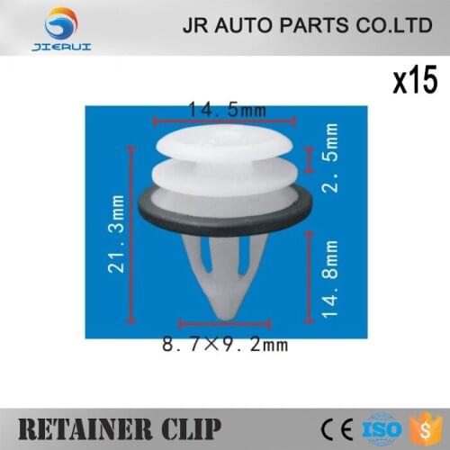 15X FOR LAND ROVER FREELANDER 2 DOOR CLIPS CARD TRIM PANEL INTERIOR