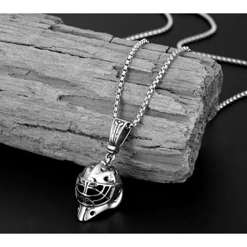 New Stainless Steel Pendant Necklace Retro Roman Helmet Mask Knight Warrior Pendant For Men and Women Jewelry punk Necklace gift