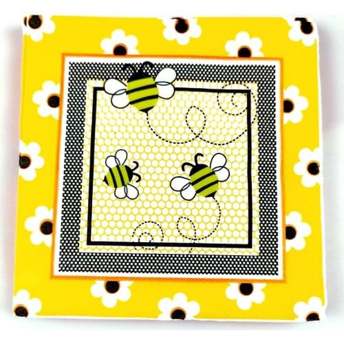Bee Theme Towels Kids Girls Favors Napkins Baby Shower Decoration Happy Birthday Events Party Tableware Supplies 20pcs/pack