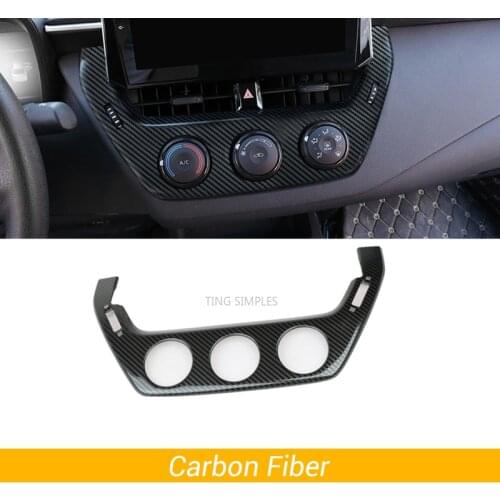 Car Dashboard GPS Media Knob Control Panel Trim Cover Frame Stickers for Toyota Corolla 2018 2019 2020 2021 E210 12th accessorie