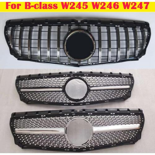 Car styling Middle grille ABS bumper grill GT vertical bar 2009-2020 for Mercedes-Benz B-class W245 W246 W247 B200 B260