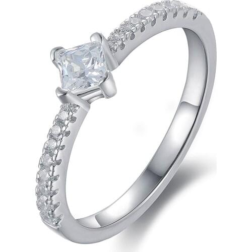 GW Fashion Jewellery 2016 Newest CZ Jewelry 925 Sterling Silver Rings For Women Love-Design Series RIPY032H20