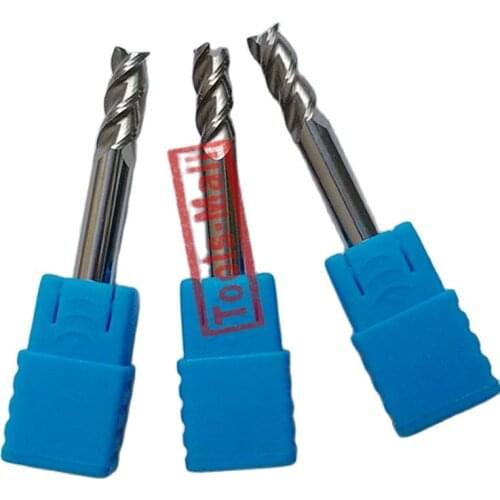 1pc 6mm D6*15*D6*50 HRC50 3 Flutes Milling cutters for Aluminum CNC Tools Solid Carbide CNC flat End mills Router bits