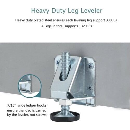 2/4 / 10PCS wooden furniture moisture-proof heavy-duty feet, adjustable height load 600 lbs furniture foot cover