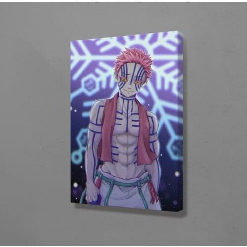 Akaza Demon Slayer Kimetsu no Yaiba wall Art canvas decoration poster prints For living room home bedroom decor painting